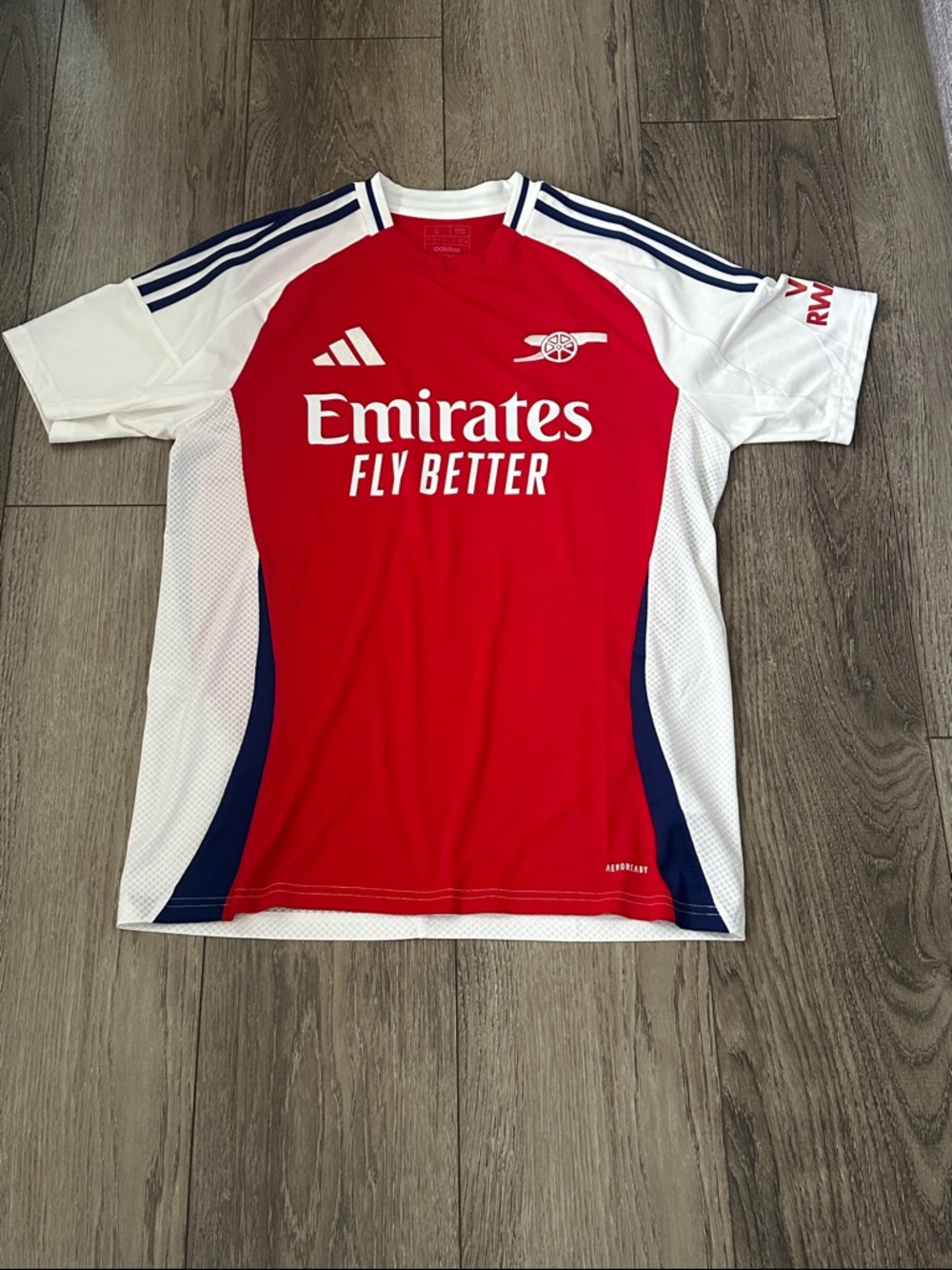 adidas Saka #7 red first kit premier league arsenal jersey